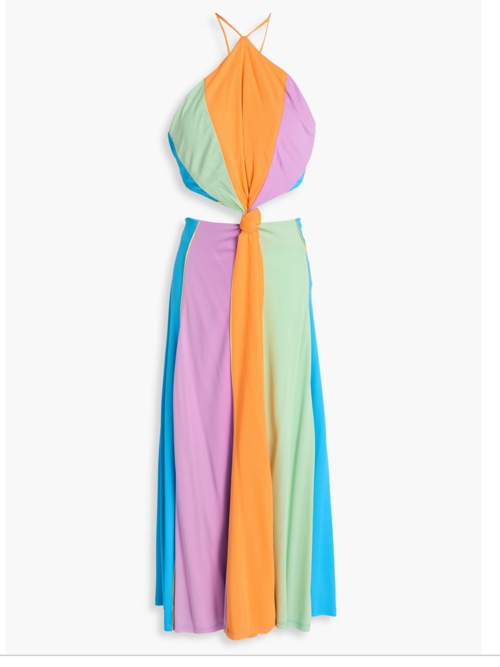 Farm Rio Cutout Color-Block Jersey Midi Dress Size Large NWT - Picture 3 of 9